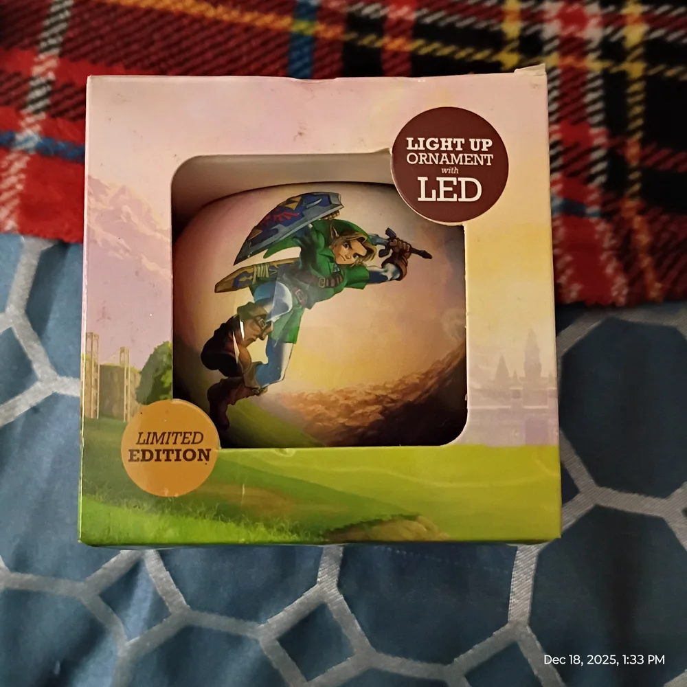 Limited Edition LED Reptile Ornament with Green and Blue Design
